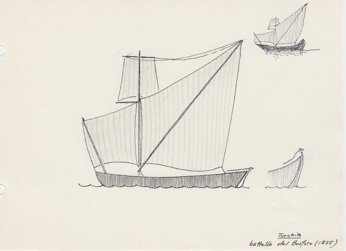 088 Turchia - battello del Bosforo - 1855